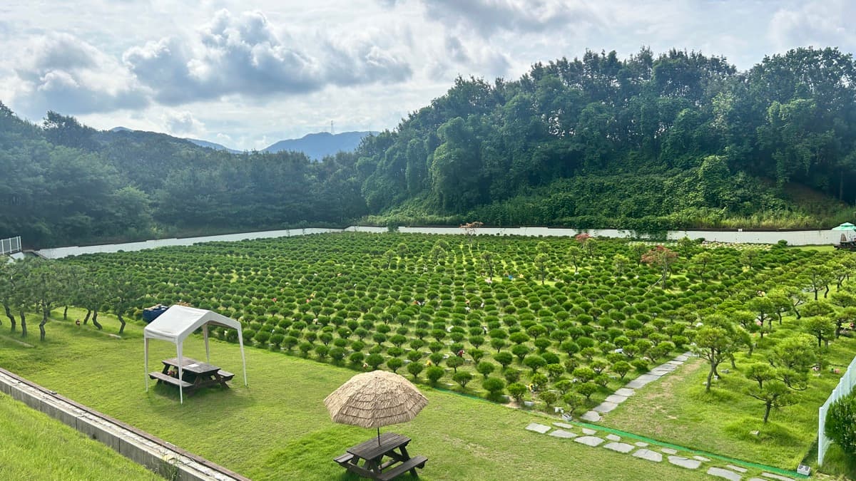 광주 수목장 내부 시설 전경