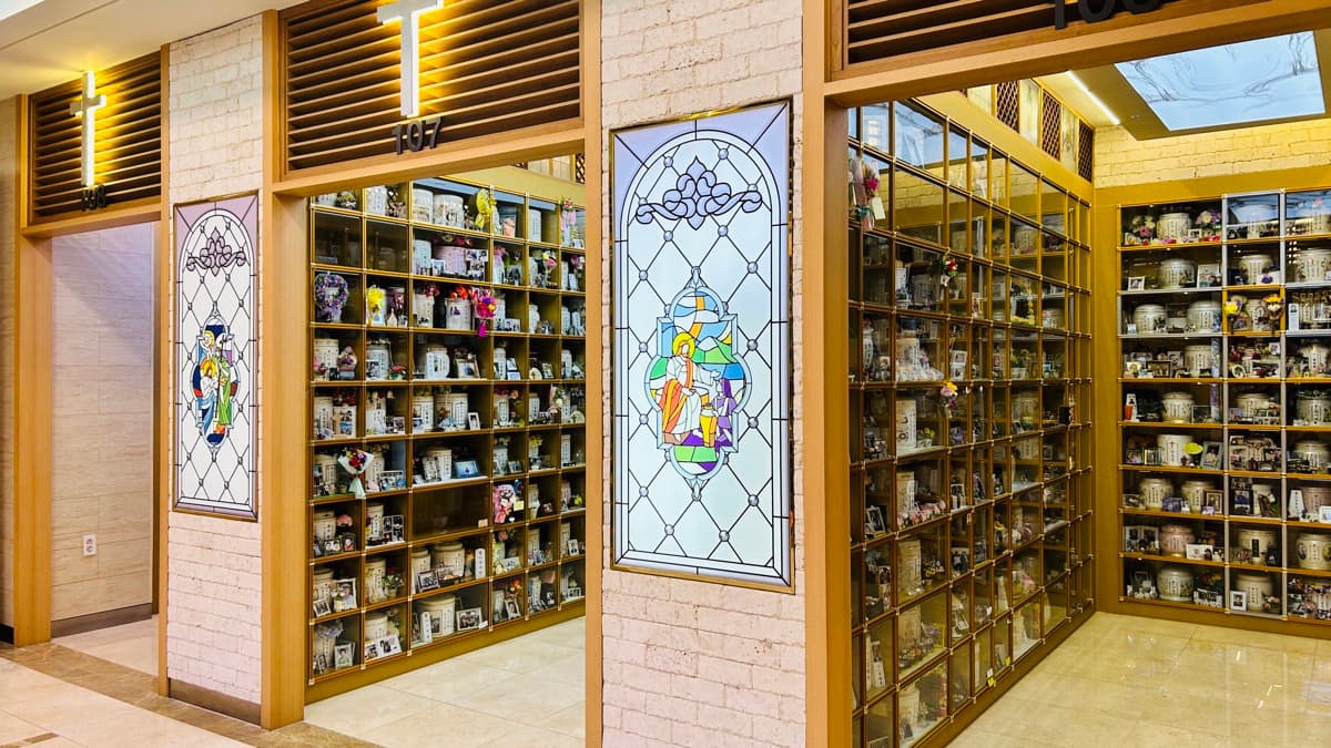 파주 광탄 봉안당(납골당) 외부 전경 및 주변 환경