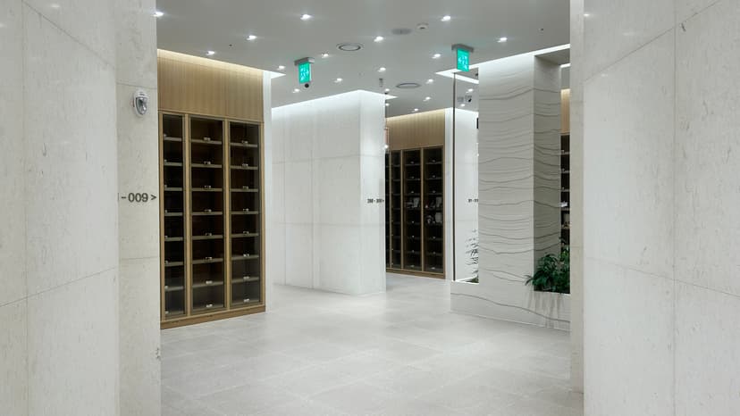 성남 봉안당(납골당) 내부